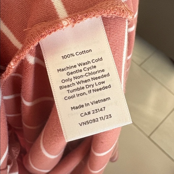 Haven Well Within  Intercept T Shirt Striped Cotton Midi Dress small - Picture 5 of 7